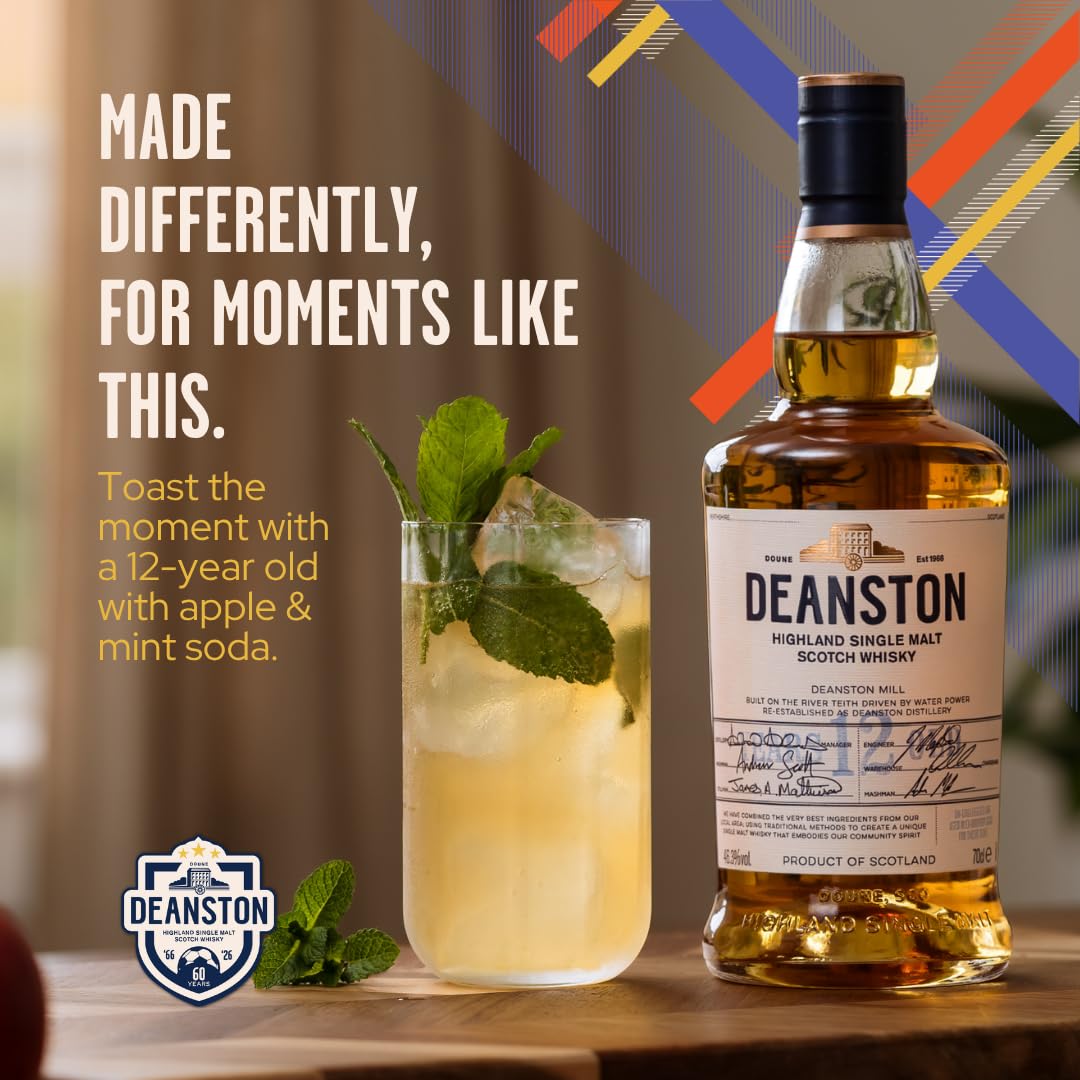 Deanston 12 Year Old Highland Single Malt Scotch Whisky 70 cl