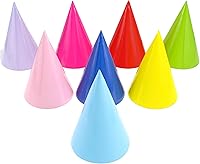 CANREVEL 16 Pack Adult Party Hats - Colorful Birthday Headwear for Men Women, Easy Assemble Decorations