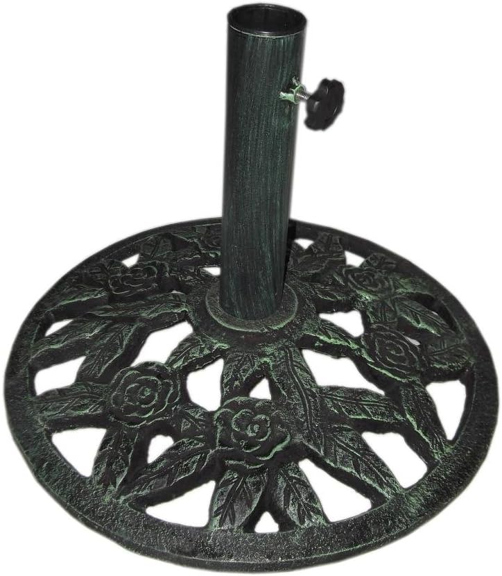 12KG Green Cast Iron Parasol Base Patio, Lawn & Garden
