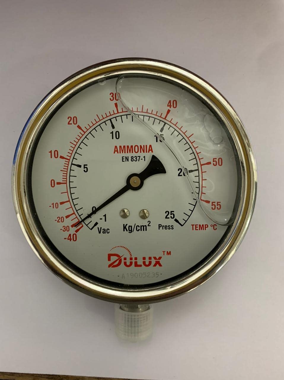 Stainless Steel Pressure Gauge with Glycerin Liquid - Range 25 Kg/cm2 and -40 to +50 Degree Temp, Dial Size 4 Inch-picture-15