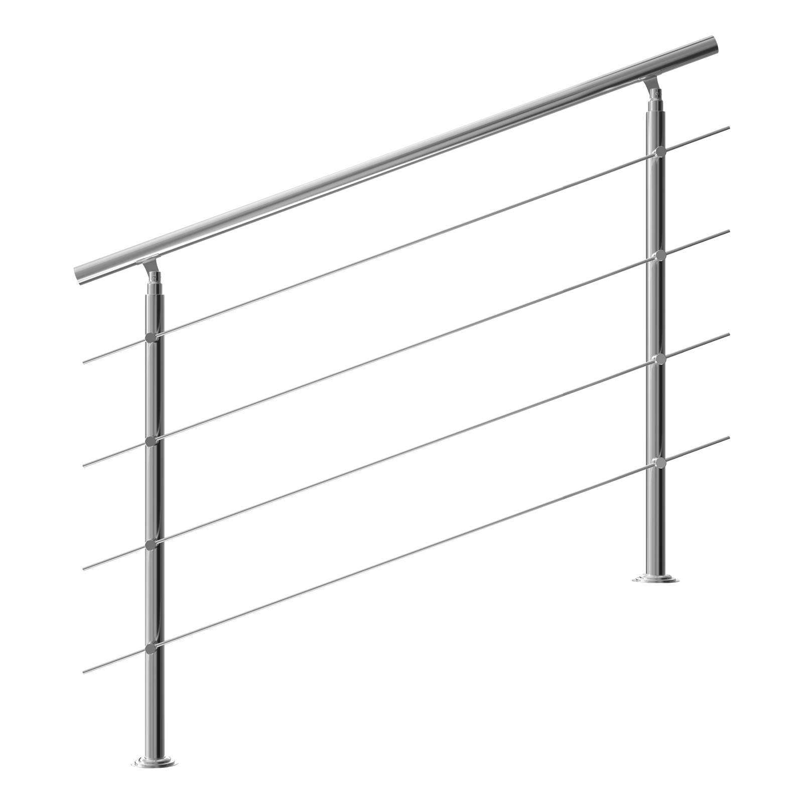 MONZANA® Treppengeländer aus Edelstahl, 150 cm