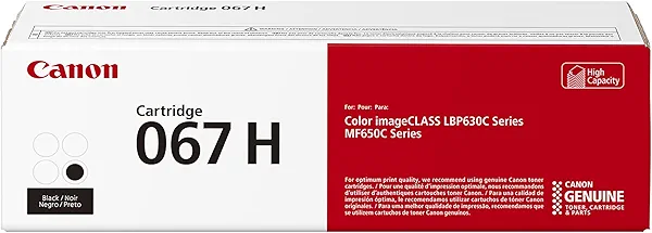 Canon Genuine 067 Black Toner Cartridge High Capacity Compatible with LBP633Cdw, LBP632Cdw, MF652Cdw, MF653Cdw, MF654Cdw, MF656Cdw