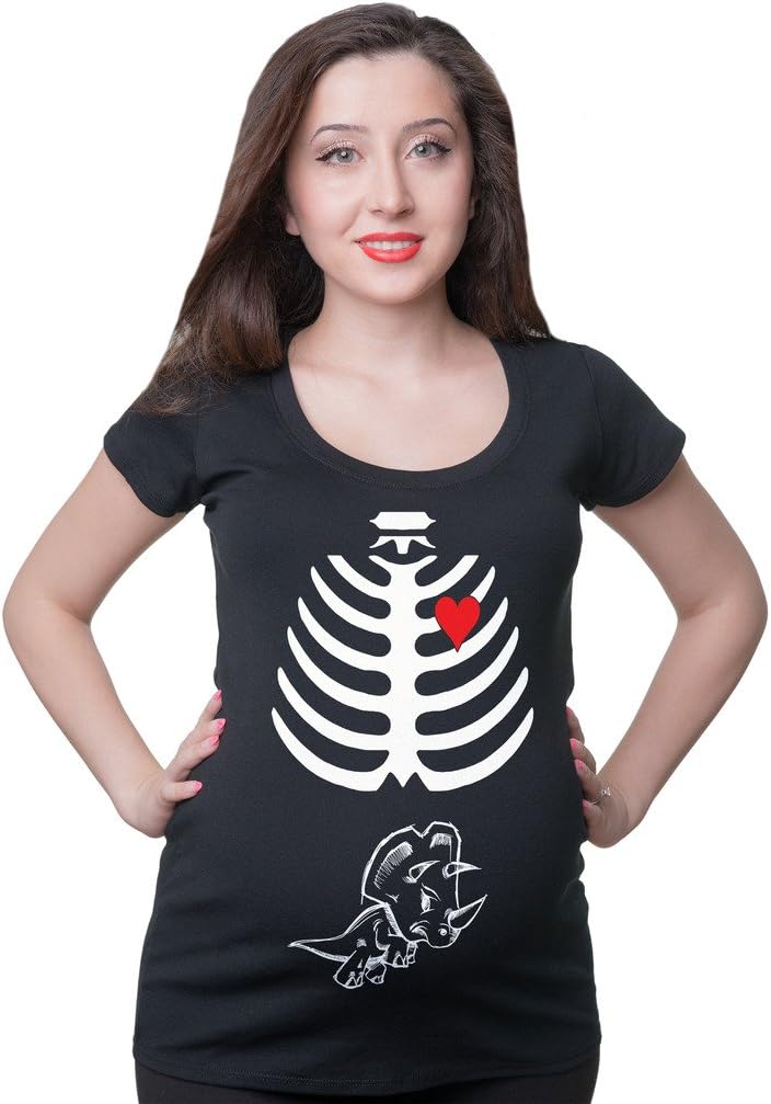 Milky Way Tshirts Skeleton Rhino Maternity tee Shirt Baby Shower tee
