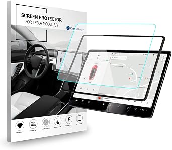 Mat Ekran Koruyucu Tesla Model 3 Model Y 15 in  Merkez Kontrol  Dokunmatik Ekran Araba Navigasyon Temperli Cam Aksesuarlar  9H Parlama  nleyici Parmak  zi