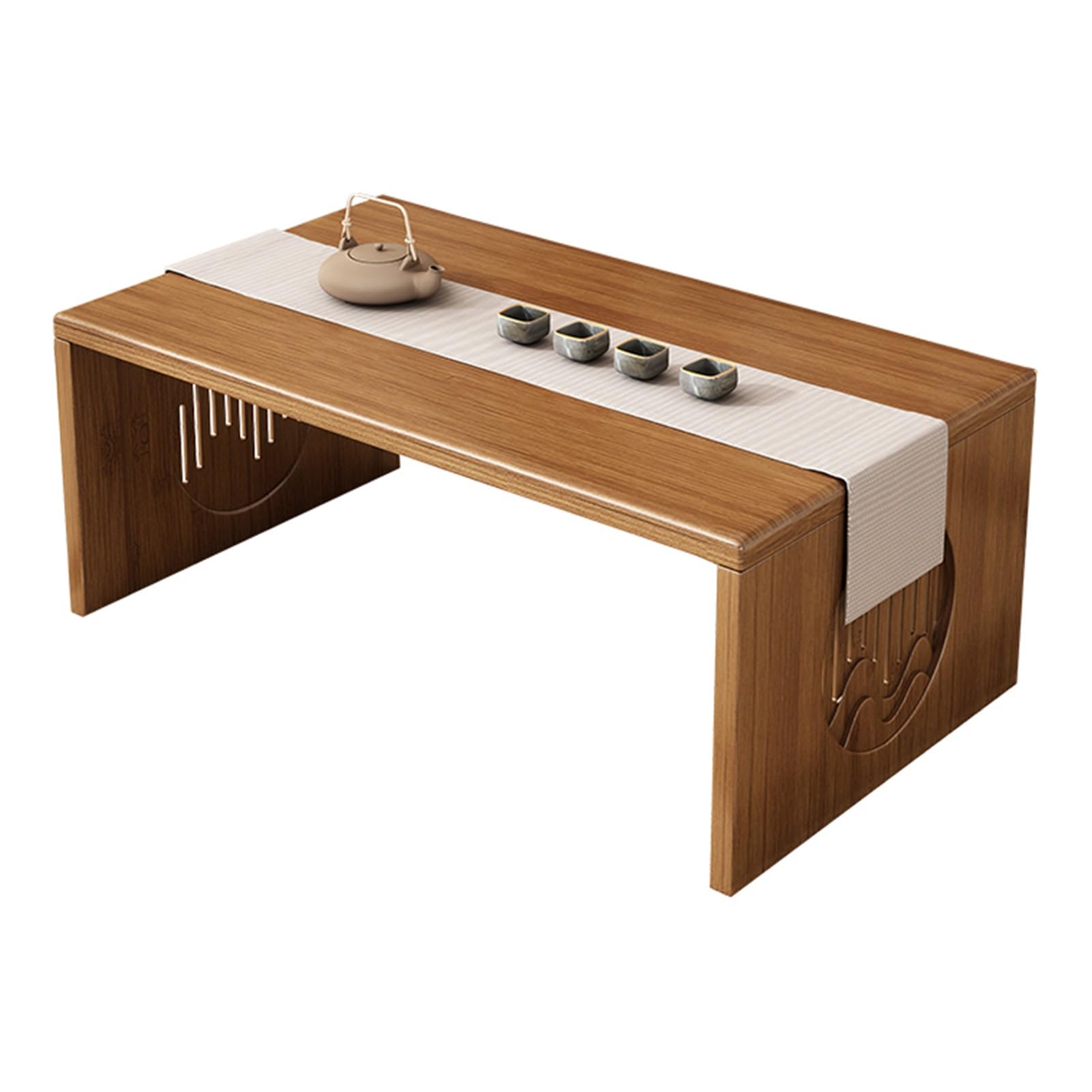 Table japonaise pliable YVYKFZD table basse au sol de salon 100cm