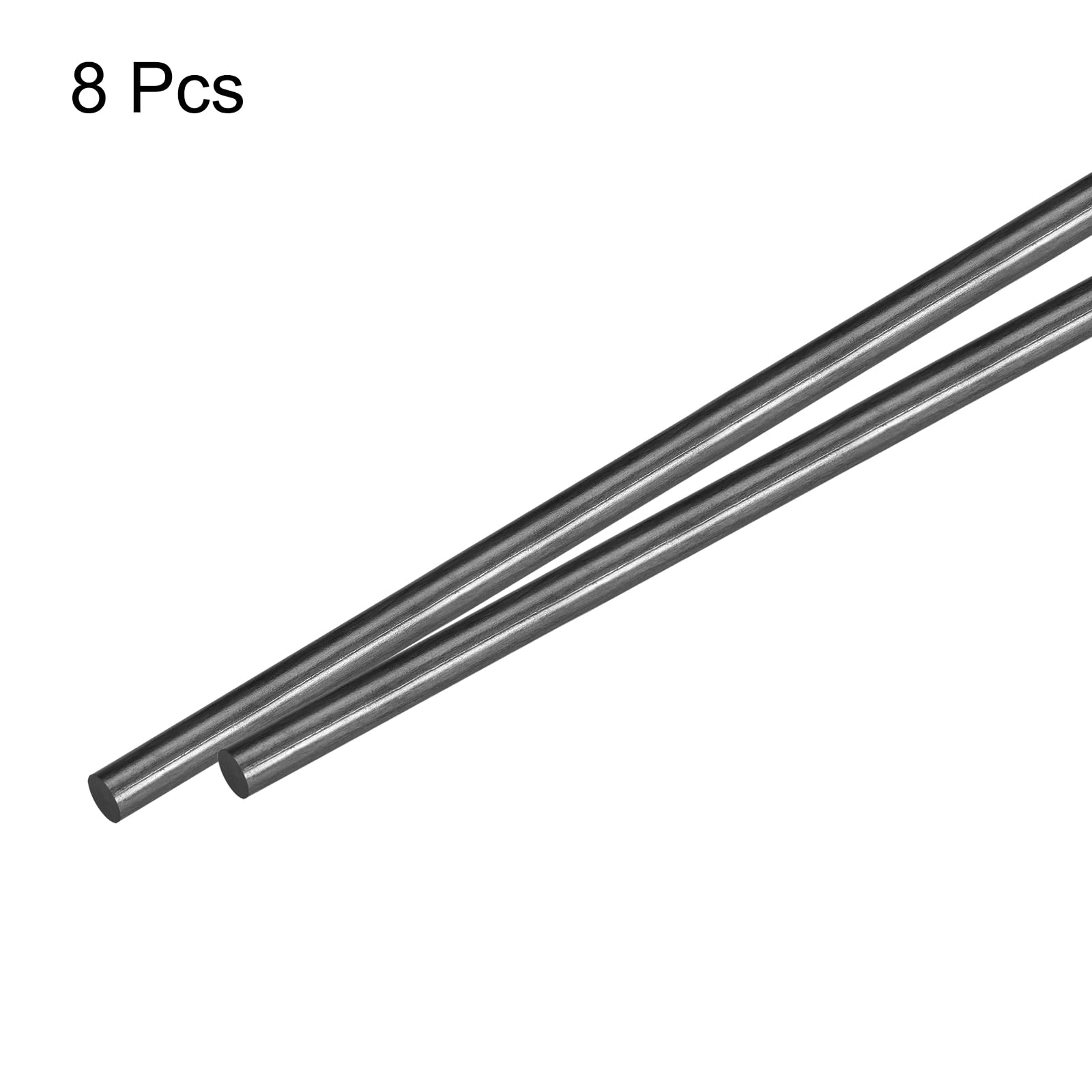 QUARKZMAN Kohlefaserstangen 4mm X 100mm – 8er-Pack Für RC Flugzeug, Quadcopter, DIY & Flügelverstärkung – Leicht & Stabil