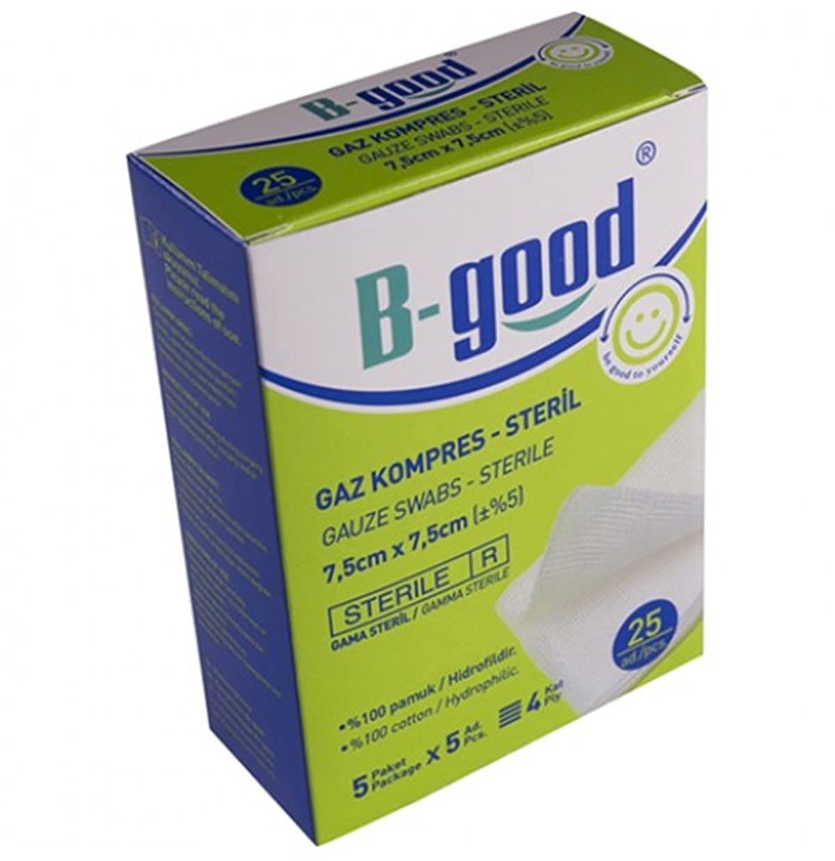 B-GOOD GAZ KOMPRES 25 ADET