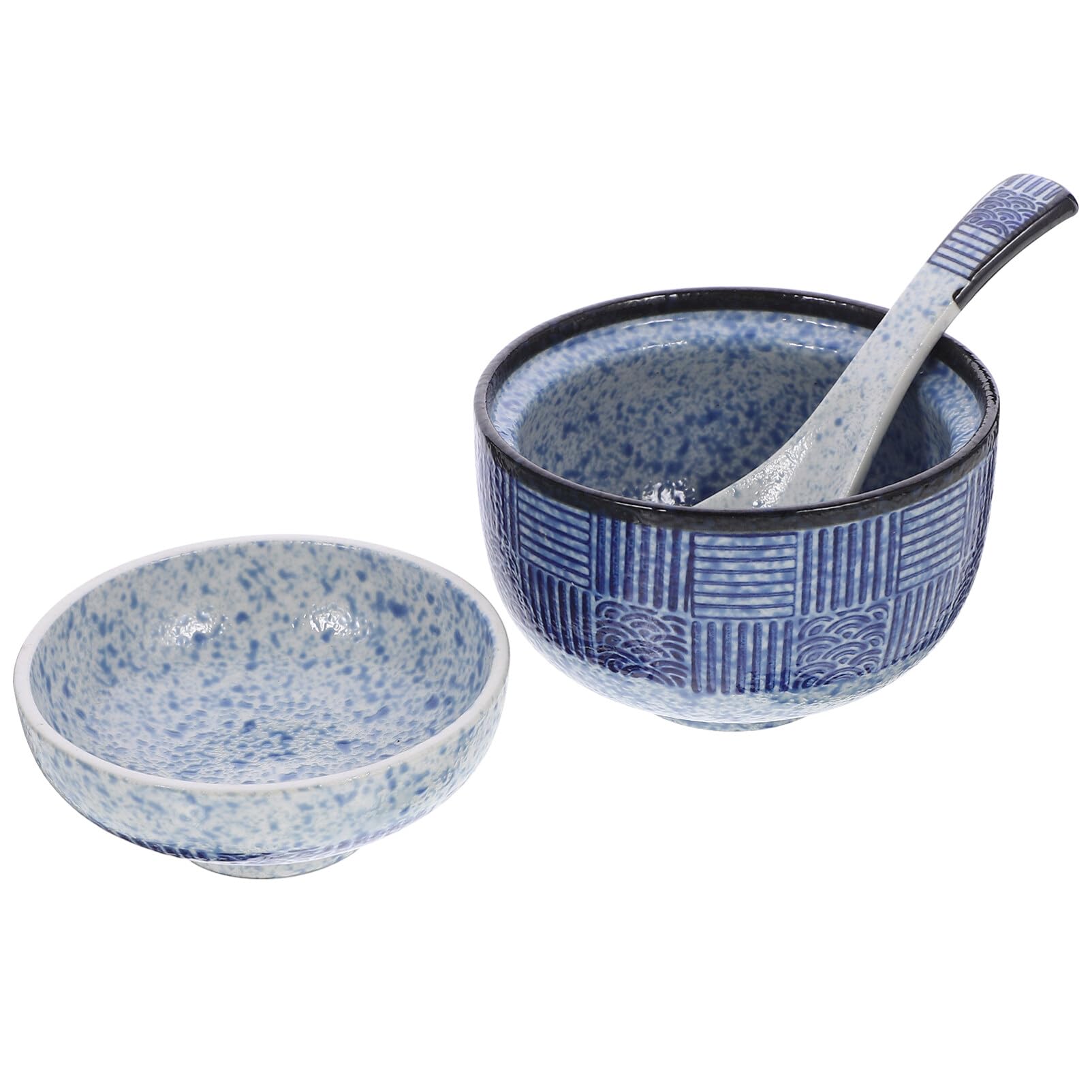 Ciotola Giapponese in Ceramica Per Zuppa Miso E Riso Con Coperchio - Design Creativo Per Casa E Ristoranti Perfetta Per Buffet E Cucina