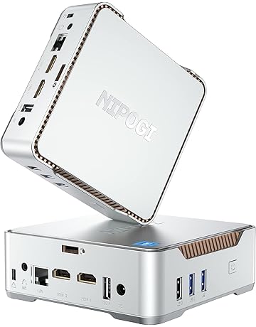 NiPoGi Mini PC Windows 11 Pro Mini PC Intel Alder Lake-N95 (Βeat N5105, up to 3.4GHz) 16GB RAM+512GB M.2 SSD Mini Computer Desktop Mini Computer 4K Dual Display/HDMI/WiFi/BT for Home/Business/School