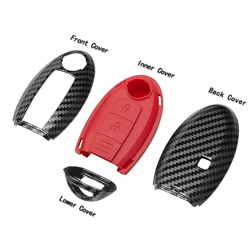 Miniatura 2 de TANGSEN Funda para llavero compatible con Infiniti EX35 EX37 FX35 FX37 FX45 FX50 Q70 QX50 QX70 para Nissan 370Z Armada Cube Juke Leaf Murano