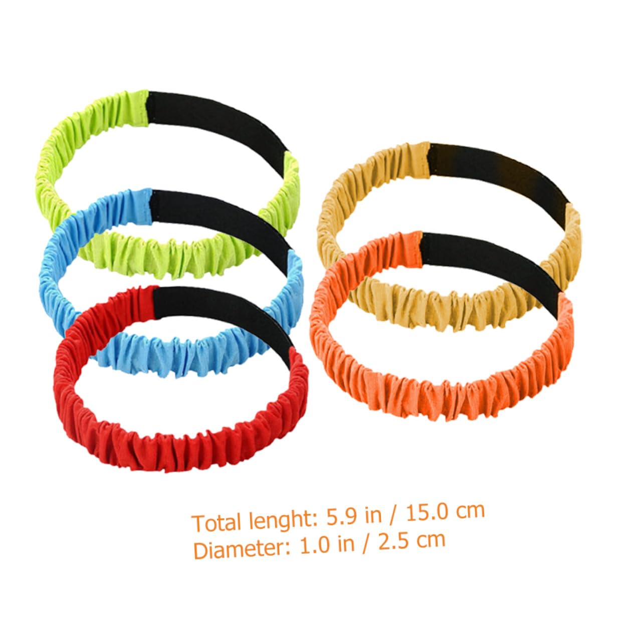 HANABASS Bandas Elásticas De para De Piernas De Coloridas Rojo Azul Verde Naranja para Eventos Deportivos Interacción Familiar Y Fiestas