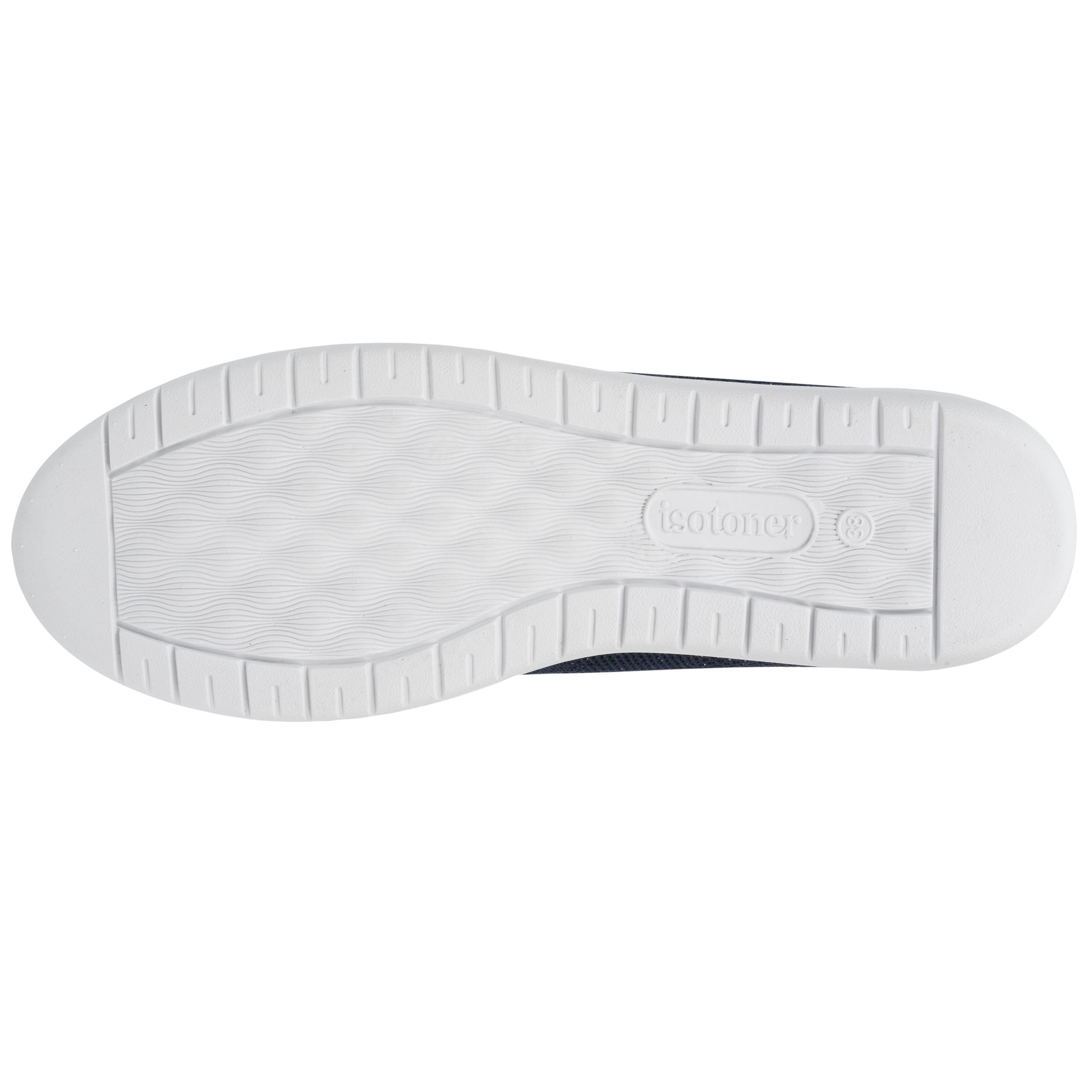 Isotoner Ballerines Femme Facile à Enfiler, Semelle à mémoire Forme,Confortable et légère,