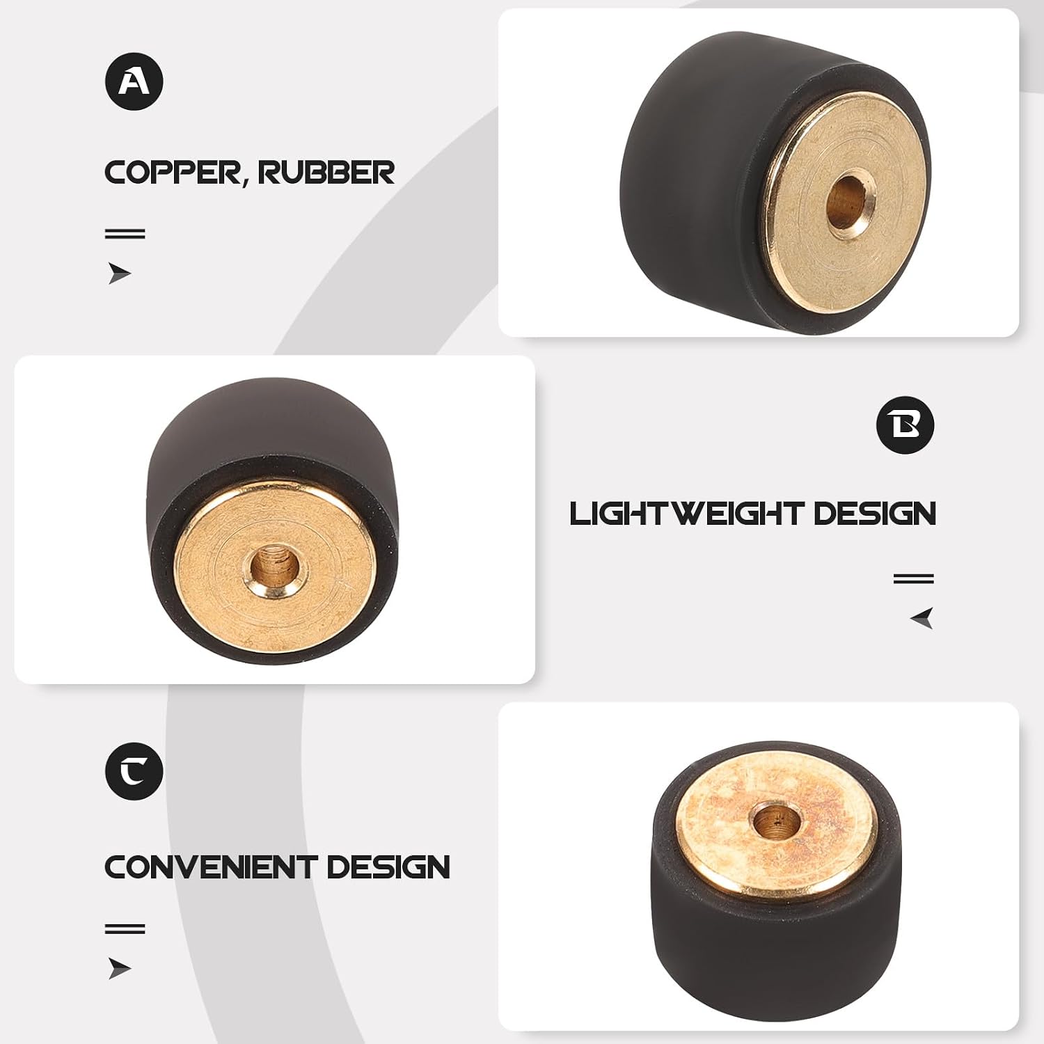 Cassette Deck Pinch Roller for Audio Recorder Maintenance, 11mm Copper Shaft Tape Roller Compatible with Video Machines and DVD Drives, Replacement Part for Cassette Machine Repair