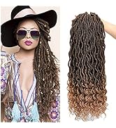 Karida 6Pcs/Lot Curly Faux Locs Crochet Hair Deep Wave Braiding Hair With Curly Ends Crochet Godd...