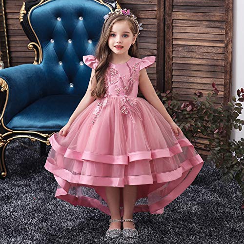 MYRISAM Girls Princess Pageant High Low Tulle Dress Bridesmaid Wedding Prom Birthday Communion Party Dance Ball Gowns2