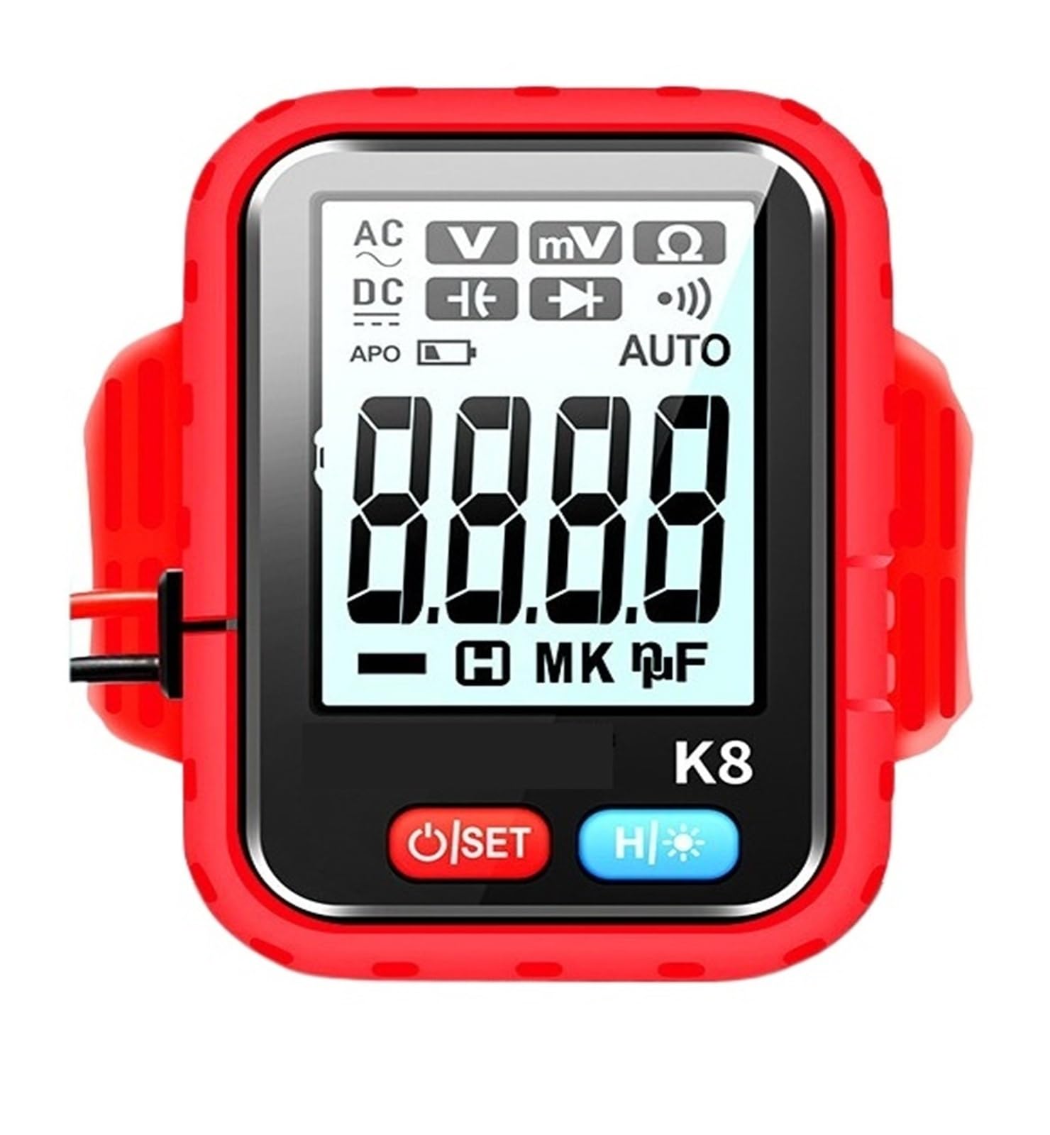 Multimetro digitale Misuratore CA/CC Misuratore di resistenza di tensione Elettricista Test retroilluminazione LCD Strumento tester elettrico