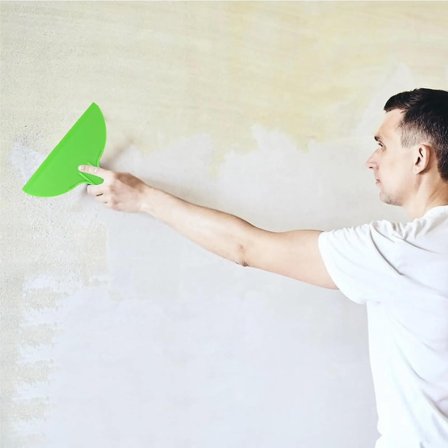 Plastic Putty Knife 4set 6pcs/set Green Plastic Putty Scrapers - For Spackling Patching Wallpaper & Car Paint