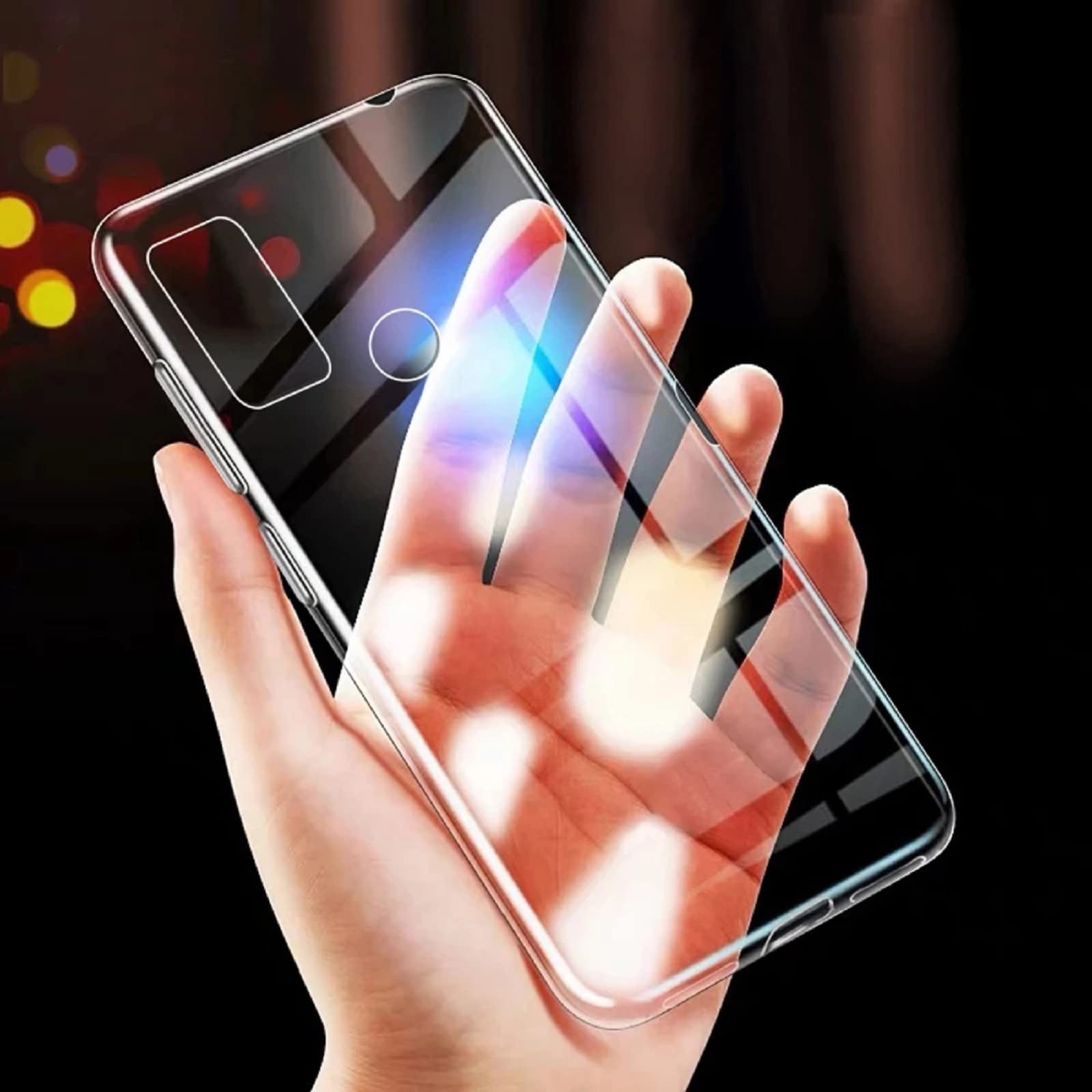 Young & Ming Compatible per Cover ZTE Blade A51 + Pellicola Vetro Temperato, Sottile Silicone TPU Bumper Case Antiurto Antigraffi Case Custodia per ZTE Blade A51