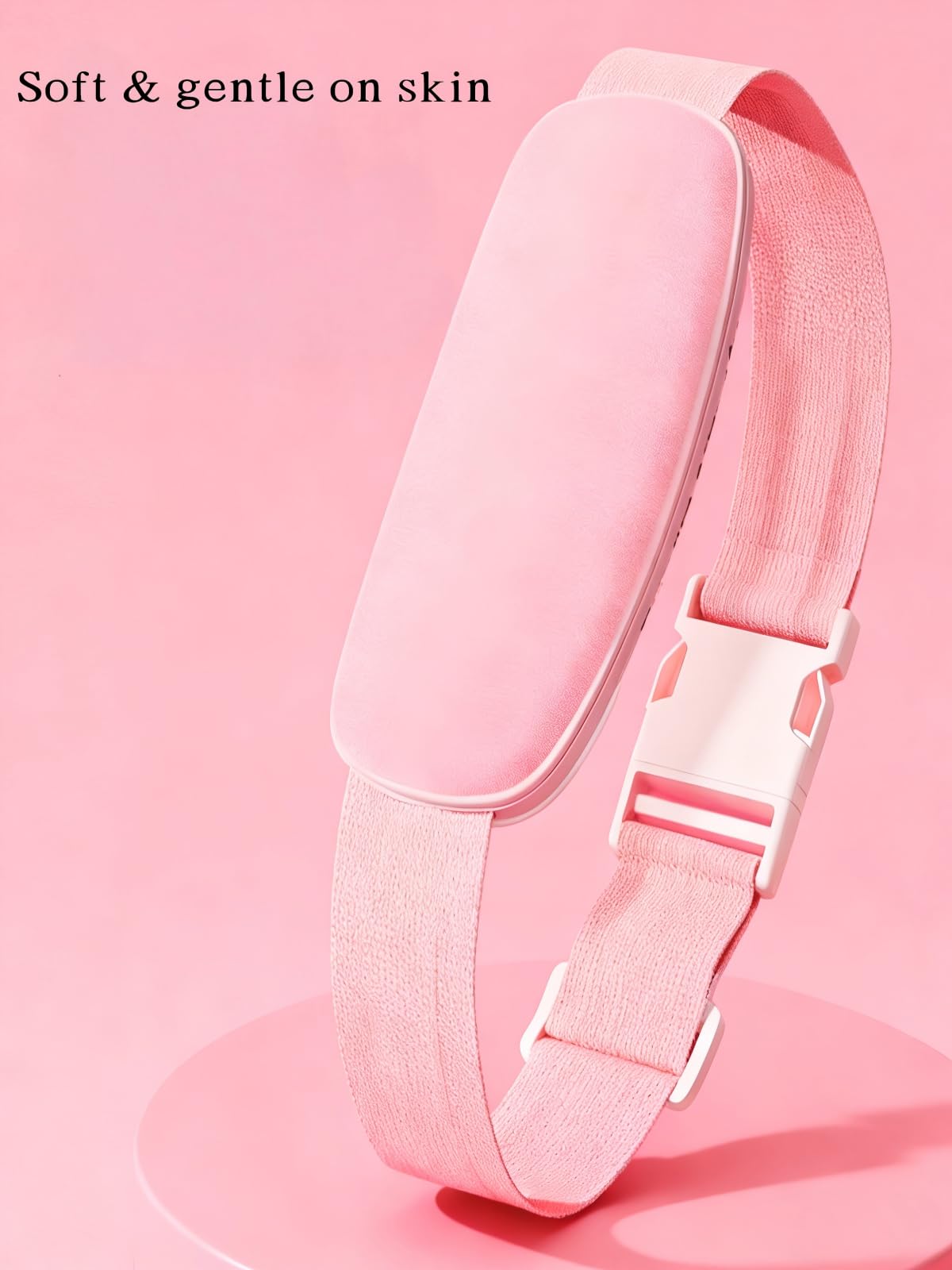 Mipow &Miffy, cuscinetto riscaldante portatile senza fili per crampi mestruali, dispositivo elettrico per cintura in vita, cuscino riscaldante per donne e ragazze (rosa), festa della mamma