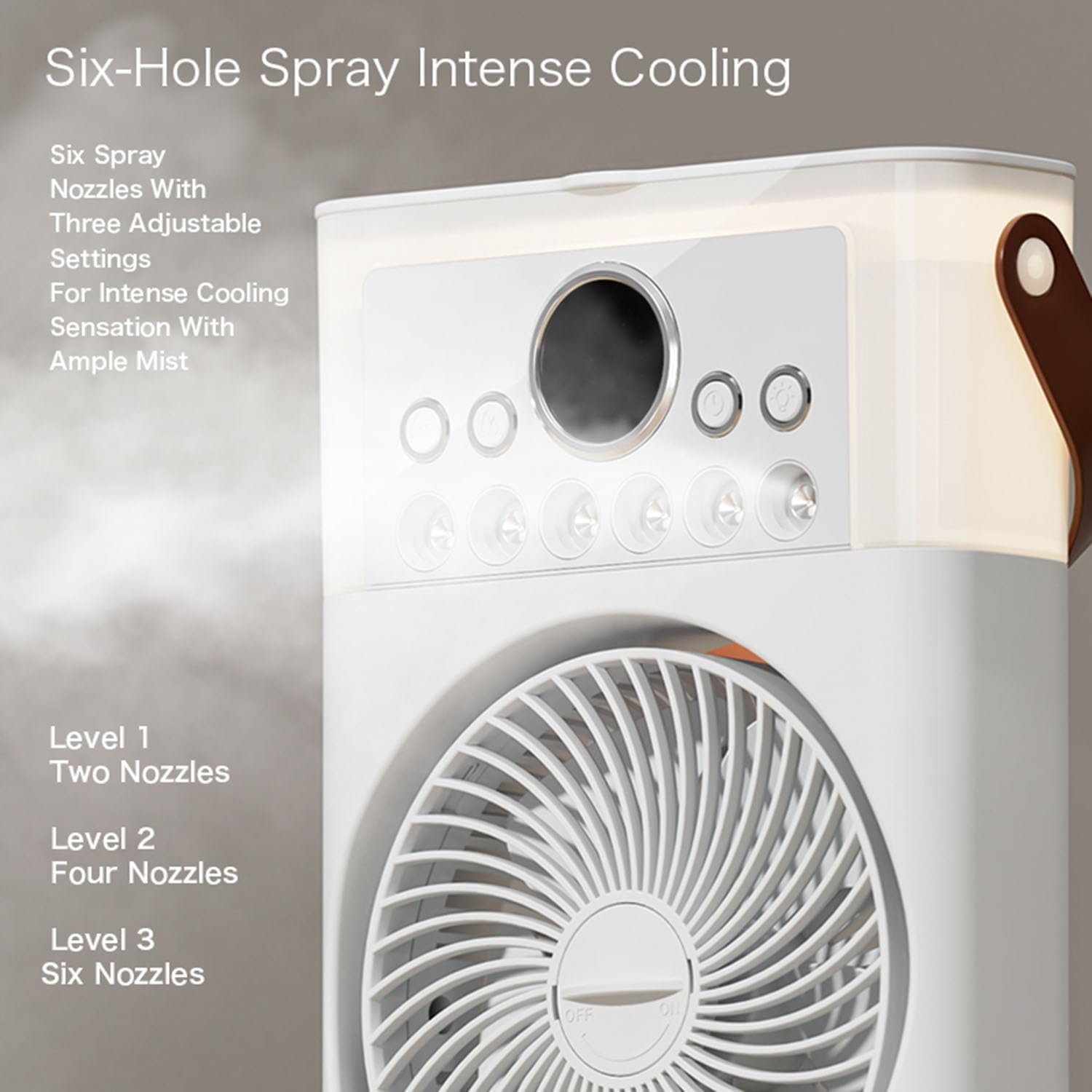 Double Ventilateur, évaporation à 6 Buses De Brumisation