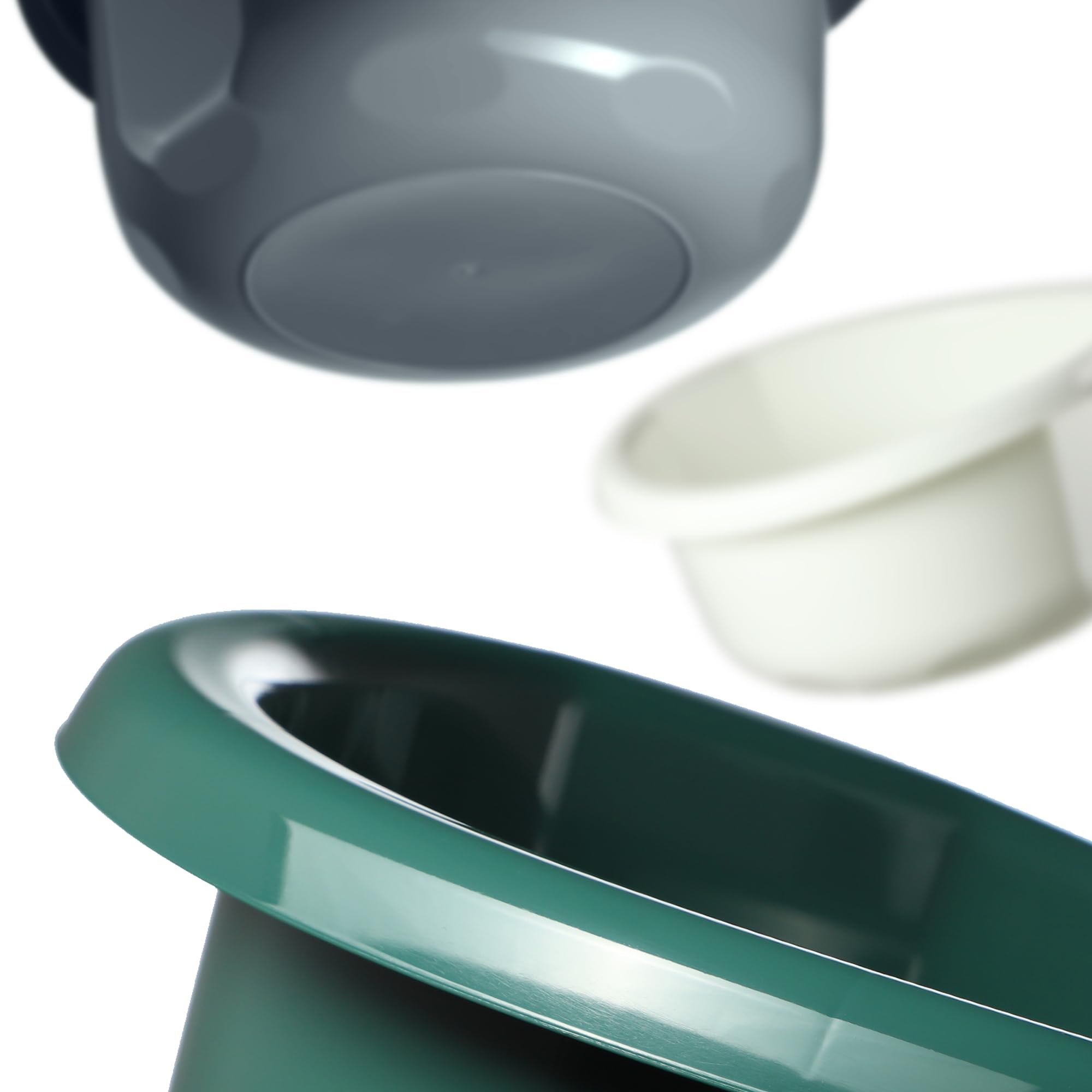 KADAX Kunststoffschüssel, Spülschüssel in verschiedenen Größen und Farben, robuste Waschschüssel, Universal-Schüssel, Spülwanne für Badezimmer, Waschraum (20L, Anthrazit)