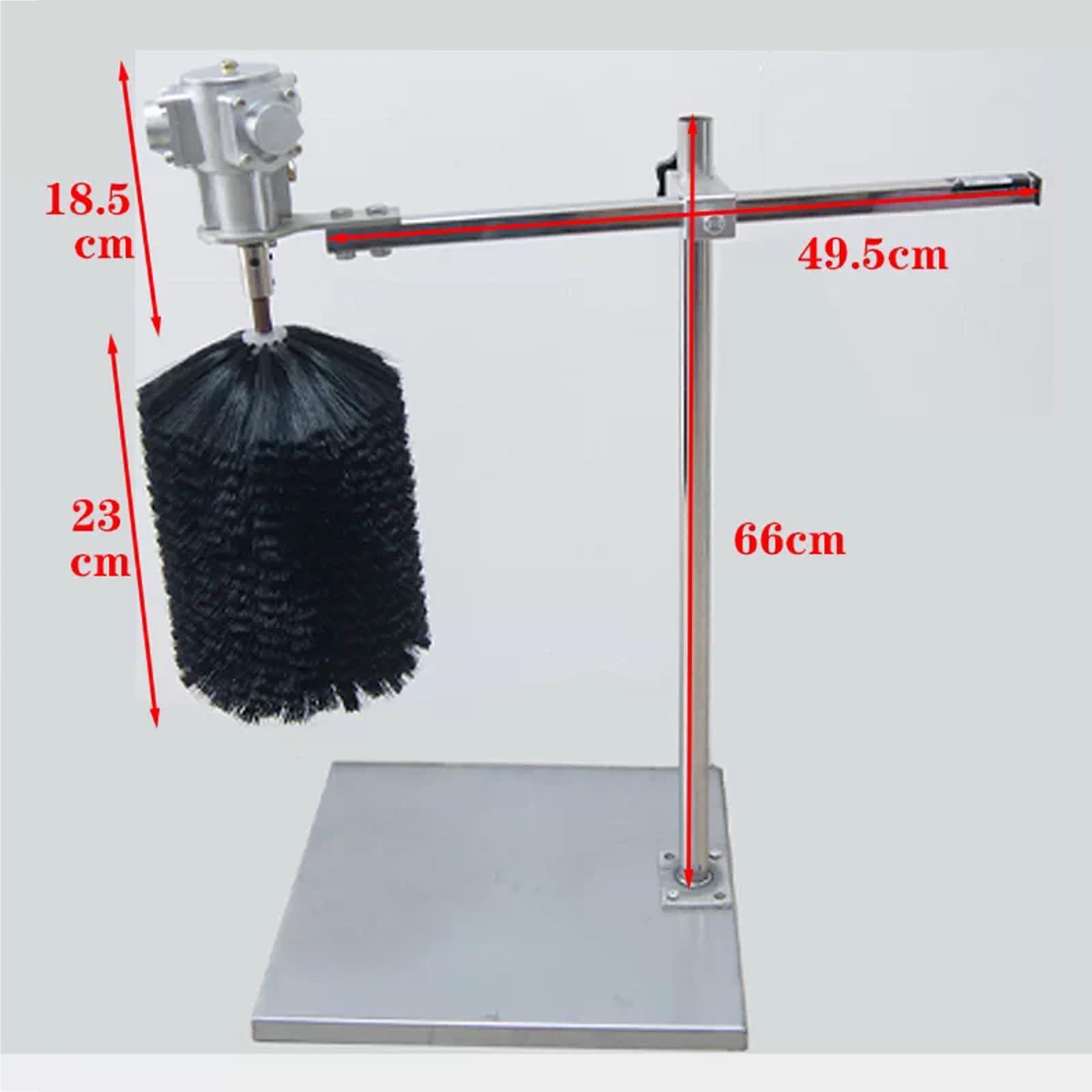 Pneumatische Staubentfernungsbürste Für Förderanlagen, 350 Mm Rotierende Nylon-reinigungsbürste – 26 Mm Durchmesser, Verwendung Mit Einem Luftkompressor, Zur Staubentfernung A