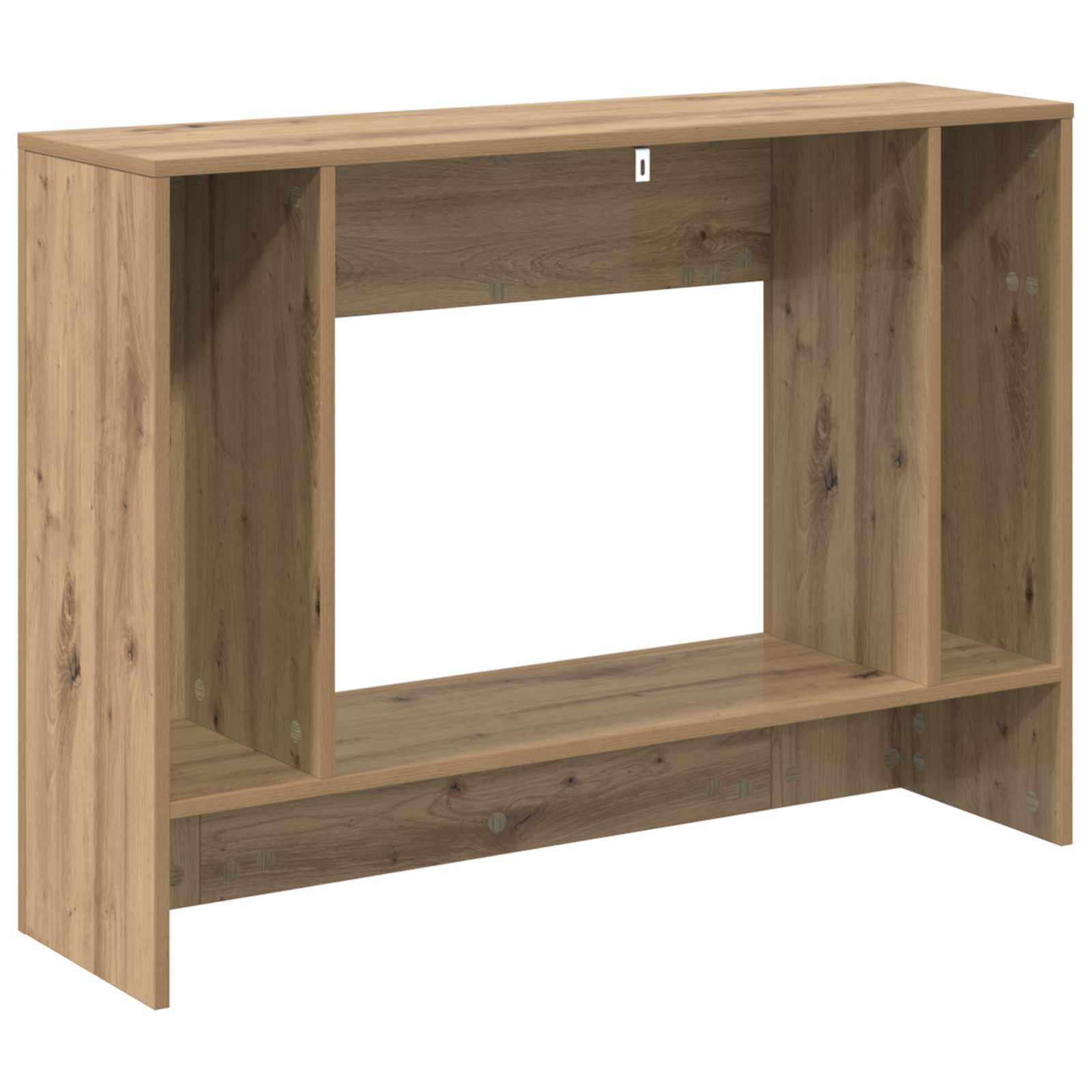 Générique Konsola stołowa 101x29x74 cm z szufladami i półkami, stylowy design do salonu, przedpokoju lub biura, przestronne przechowywanie książek i dekoracji, łatwa konserwacja dzięki miękkiej