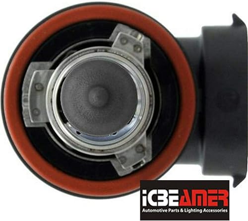 Miniatura 2 de ICBEAMER Proyectores antiniebla halógenos amarillos H11, luces de rendimiento avanzado, actualización de seguridad elegante, legal para la calle,