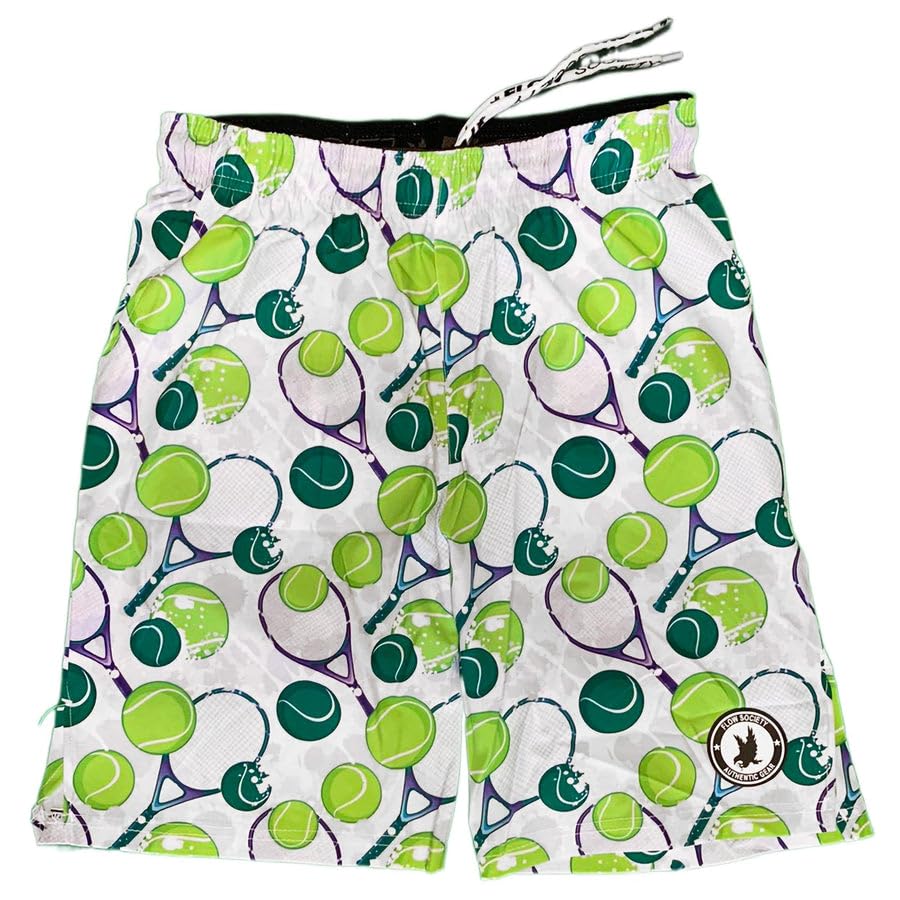 Flow Society Mens White Tennis Flow Short - 7