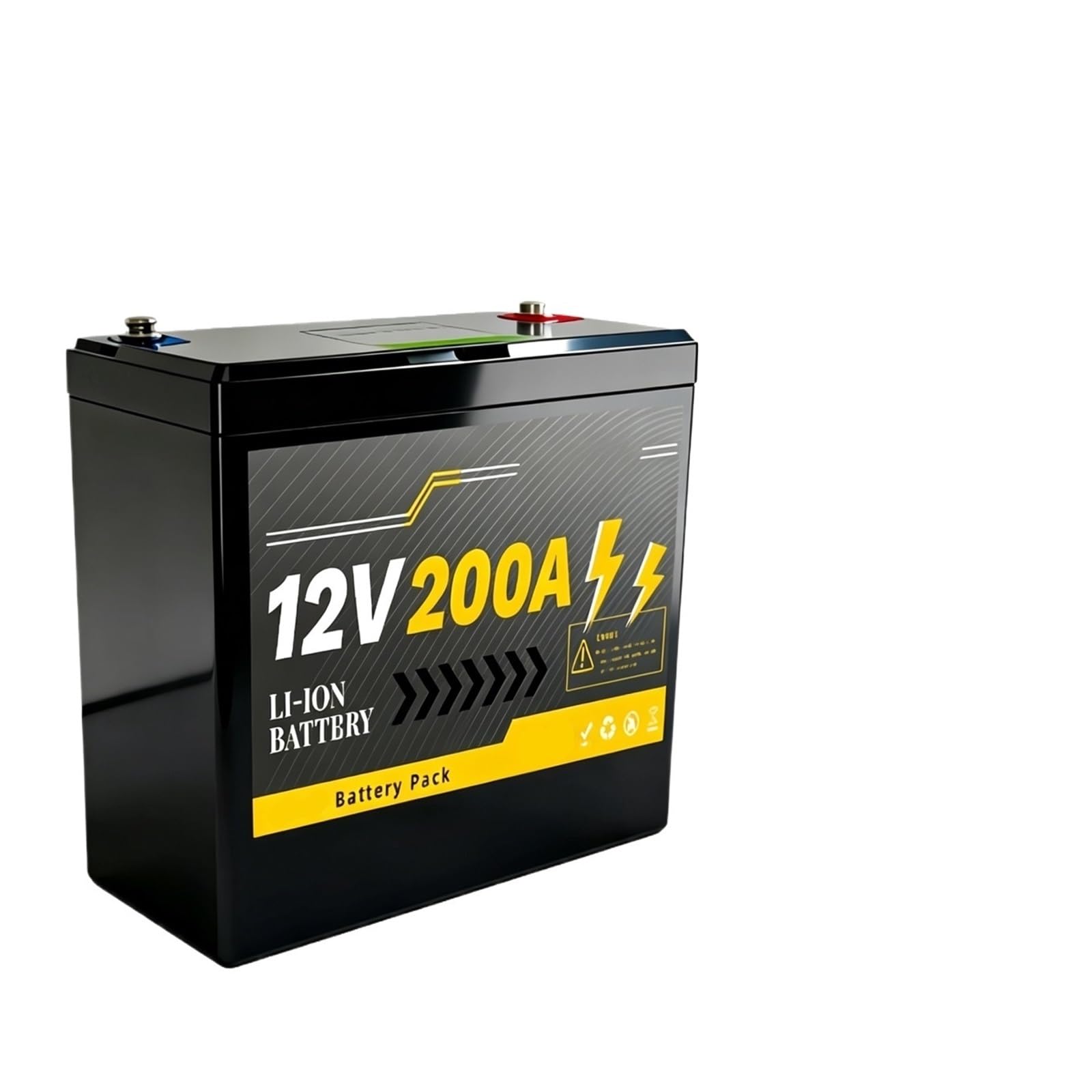 Batteria A Ciclo Profondo 12V 200Ah For Pannelli Solari, Camper | BMS intelligente integrato, oltre 8.000 cicli profondi, adatto for imbarcazioni marine e apparecchiature overlanding