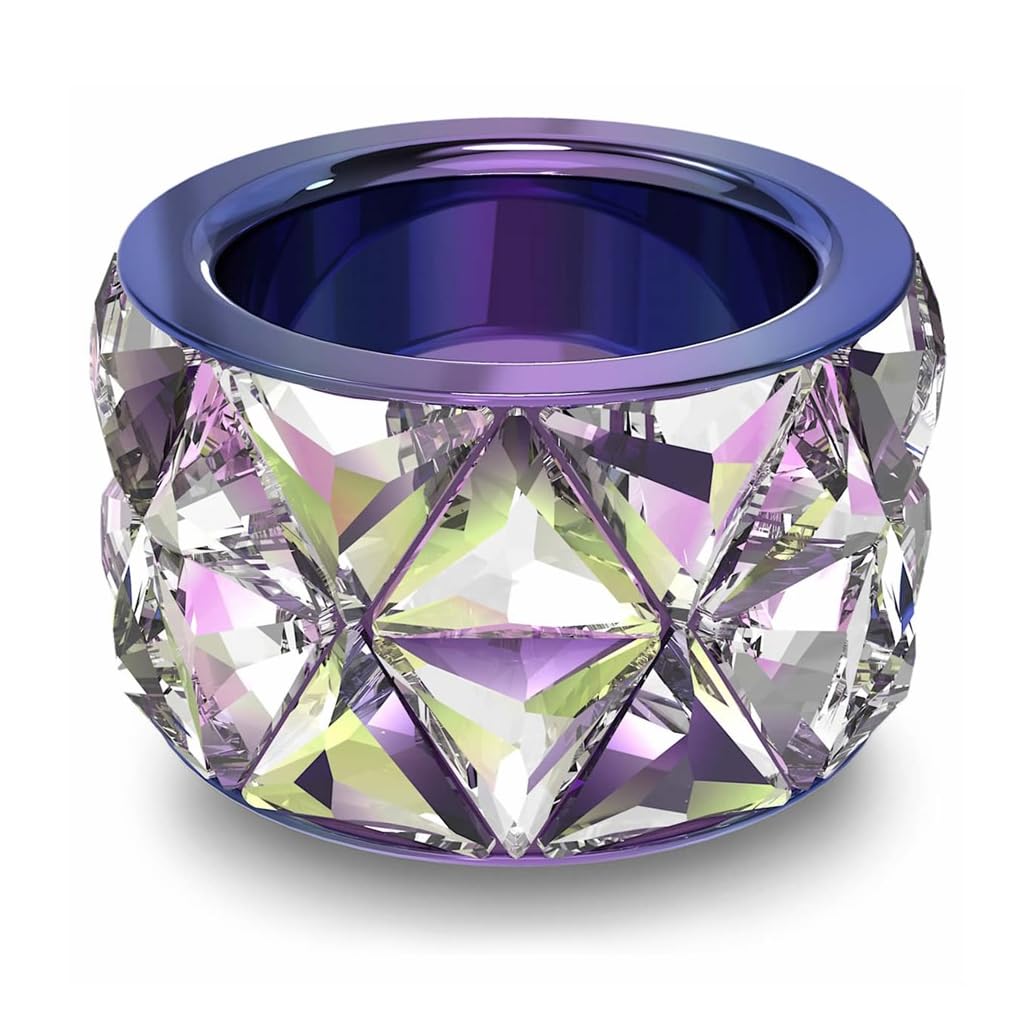 Swarovski Anillo en mujer Curiosa Bisutería- Cristales, Acero hipoalergénico, Cristales