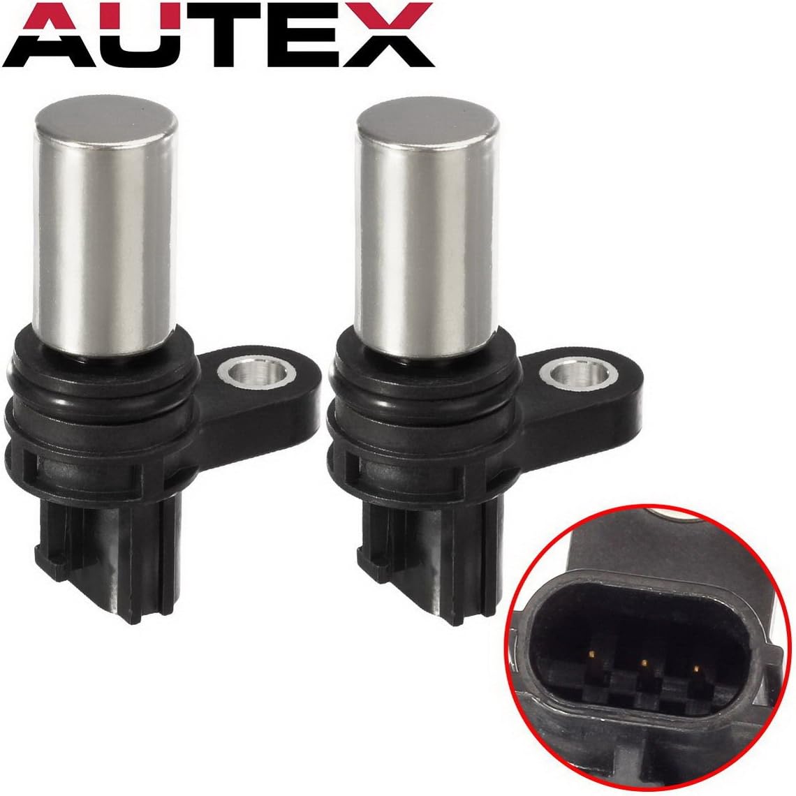 Autex 2pcs Crank Crankshaft/Cam Sensor Camshaft Position Sensor 5S1928 PC464 237316N21A Compatible with Nissan Sentra Altima Frontier X-Trail 2.5 L