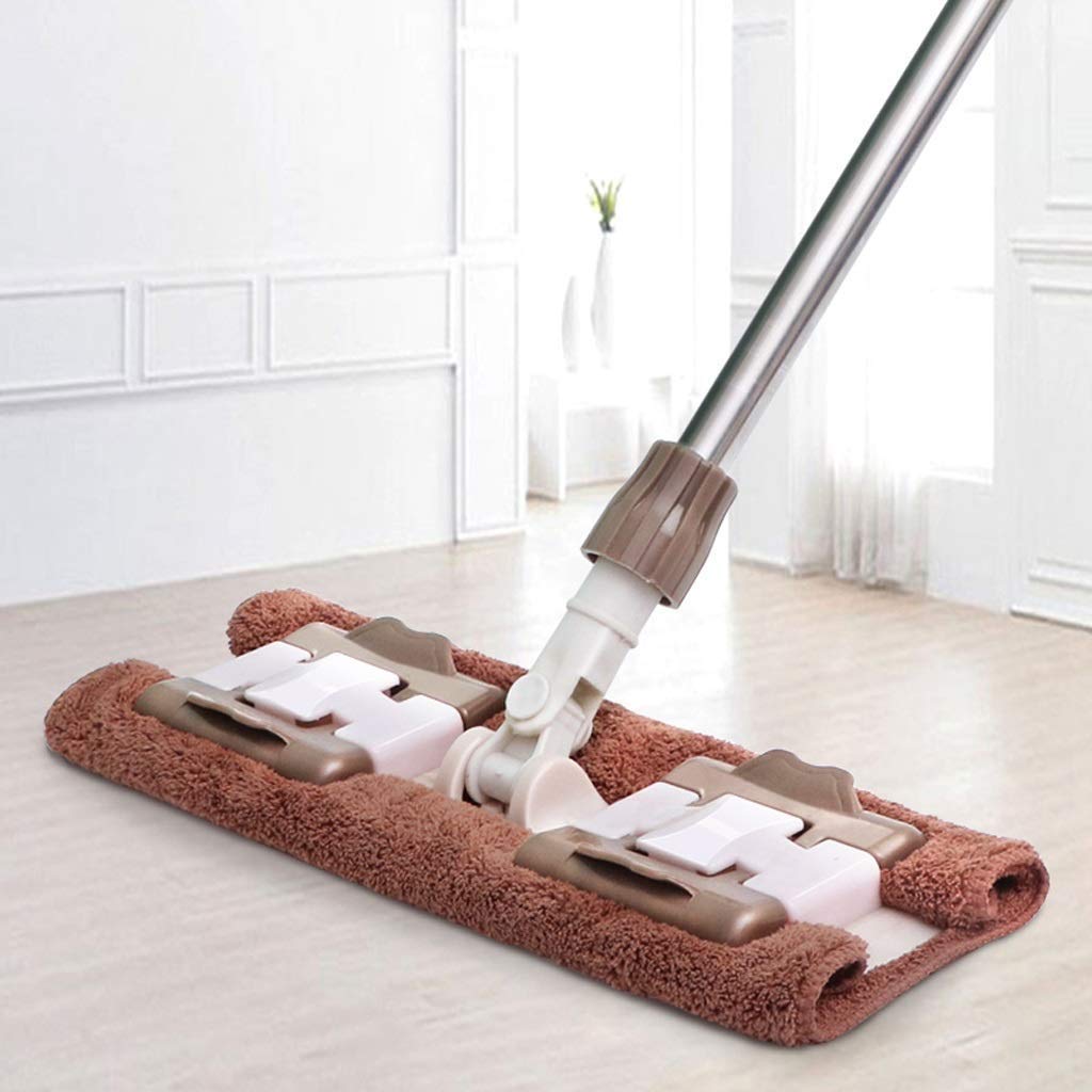 Mop z mikrofibry |Nakładki do mopa z twardego drewna i uchwyt ze stali nierdzewnej z przedłużką To pursue happiness
