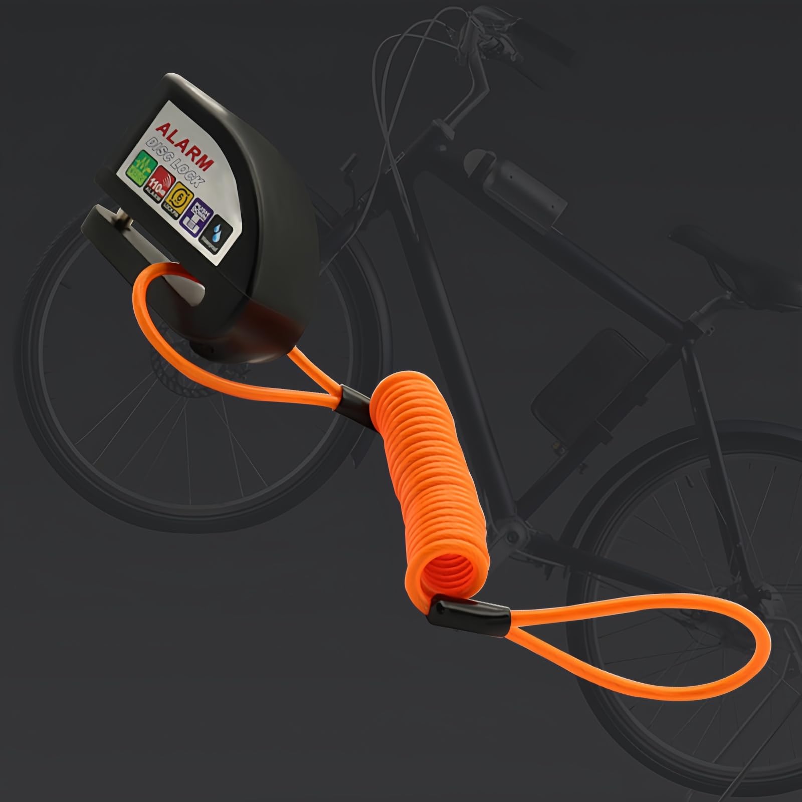 Câble De Rappel De Verrouillage 130cm – Pour Frein à Disque Moto/vélo, PVC+alliage