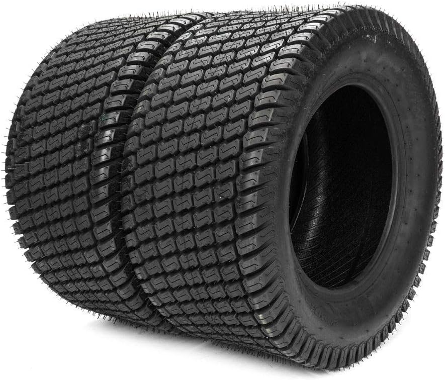 TRIBLE SIX Set of 2 Turf Tubeless Tires 23x9.50-12 Lawn Garden Mower Tractor Cart Tires 4Ply 23 9.50 12