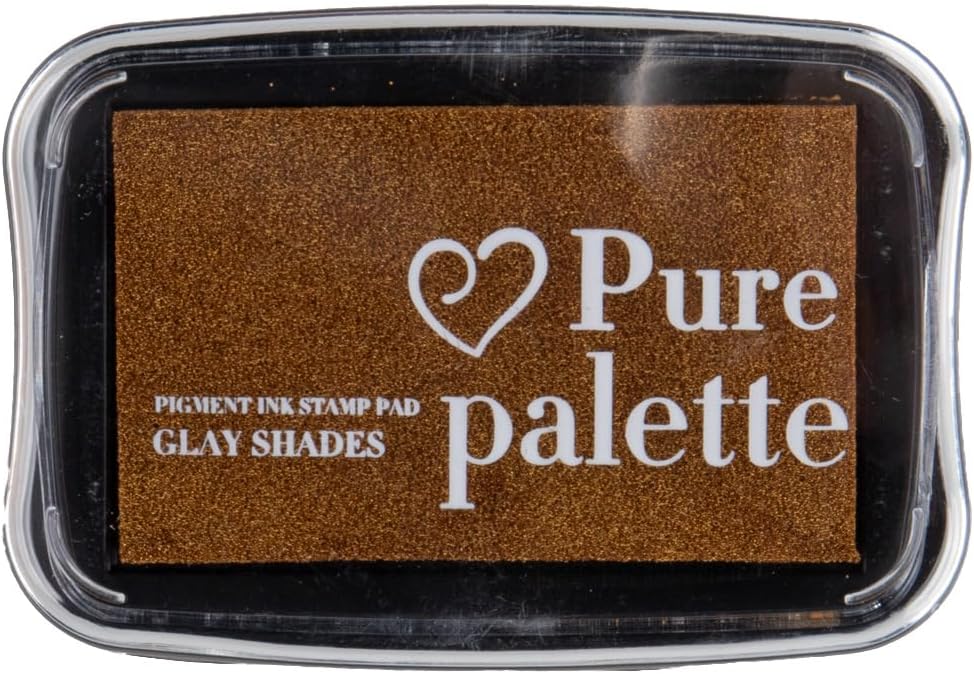 Craft County Pigment Ink Stamp Pad – Ideal for Stamping, Scrapbooking, and Craft Projects – Brown (Large)