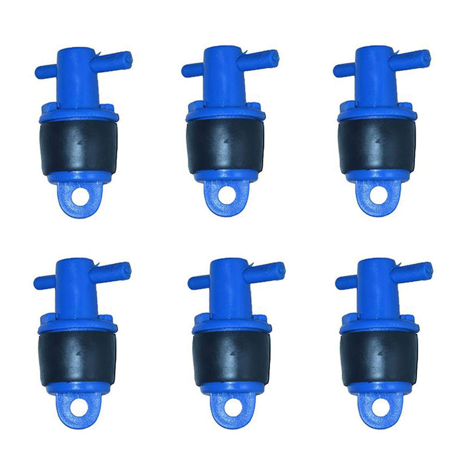 Black Hdpe End Plug Pack of 6