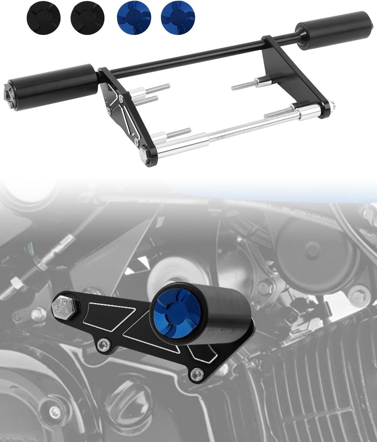 2024 Grom Frame Sliders 2022 Grom Crash Protection Bars Engine Sliders 2023 Grom Falling Crash Protector Scrape Bar Grom Engine Protective Crash Sliders for Grom MSX125 2022 2023 2024