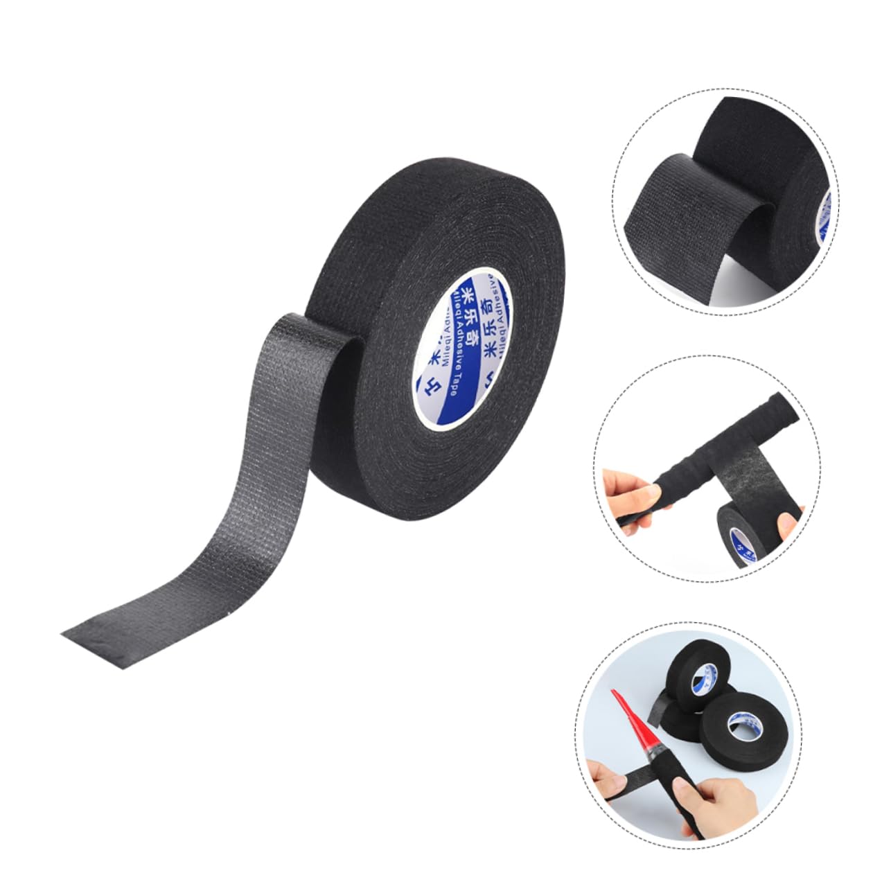 Mikikit 1Roll Tennis Racket Grip Tape Skid Overgrip for Badminton Tennis Wide Long Sweat Absorbing Elastic Handle Wrap for Enhanced Comfort and Control