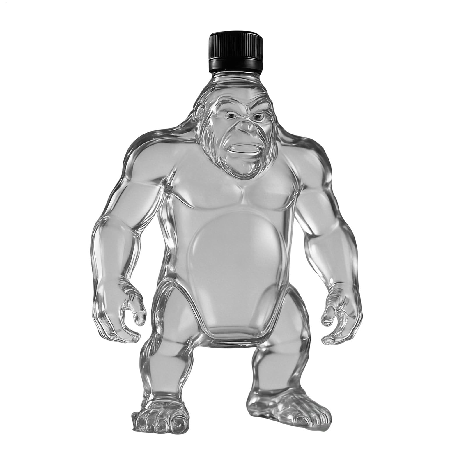 Glass Whiskey Decanter - Compact 350ml Sculpted Beverage Carafe Luxury Alcohol Server, Artistic Wine Spirit Holder, Refillable Drinkware Accent | Stylish Bar Display Decanter For Indoor Countertop Gif