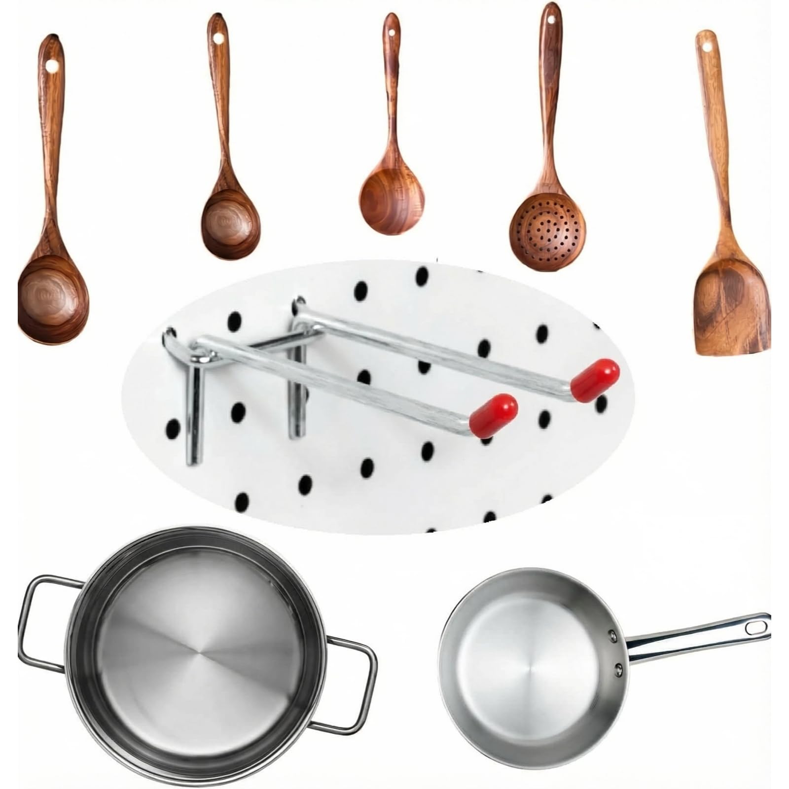 Double Arm Pegboard Hooks - 10 Pack -4 Double Arm Pegboard Hooks - 10 Pack -4