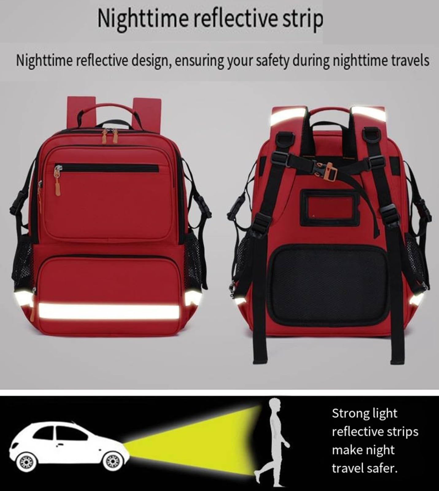 REHOOF Bolsa para Silla De Rueda,Mochila Emergencias Sanitarias para Exterior,Botiquin Viaje,Almacenamiento Práctico para Accesorios,Mochila Impermeable para Sillas De Ruedas Eléctricas Y Andadores A