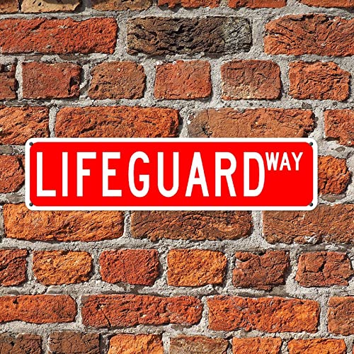 Plaque de rue Lifeguard en métal résistant aux intempéries - 4