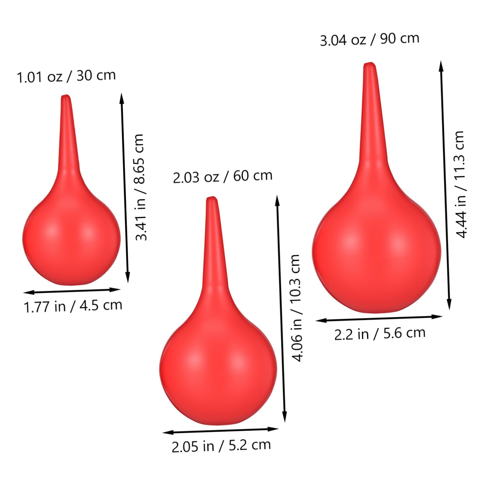 BESPORTBLE 3 Piezas Soplador de Polvo de Goma 60ml para Limpieza Doméstica
