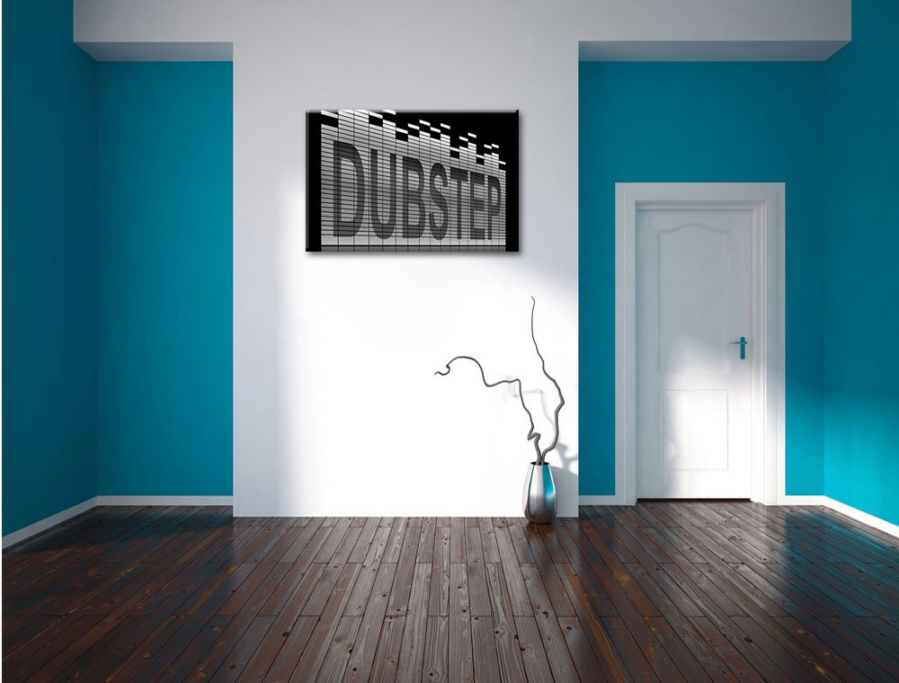 Pixxprint Dubstep, Electro Musica Stampa su Tela 120x80 cm Artistica murale