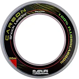 Maruri, Linha Pesca 100% Fluorcarbon Shock Leader Maruri Nakamura - 0.35mm 16.6Lbs 50m