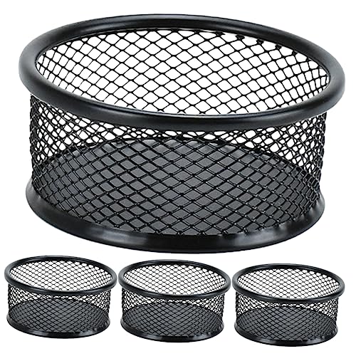 NAMOARLY 8-piece Iron Mesh Paperclip Holder for Desk Binder Organizer Office Supplies Paperclip Storage Box