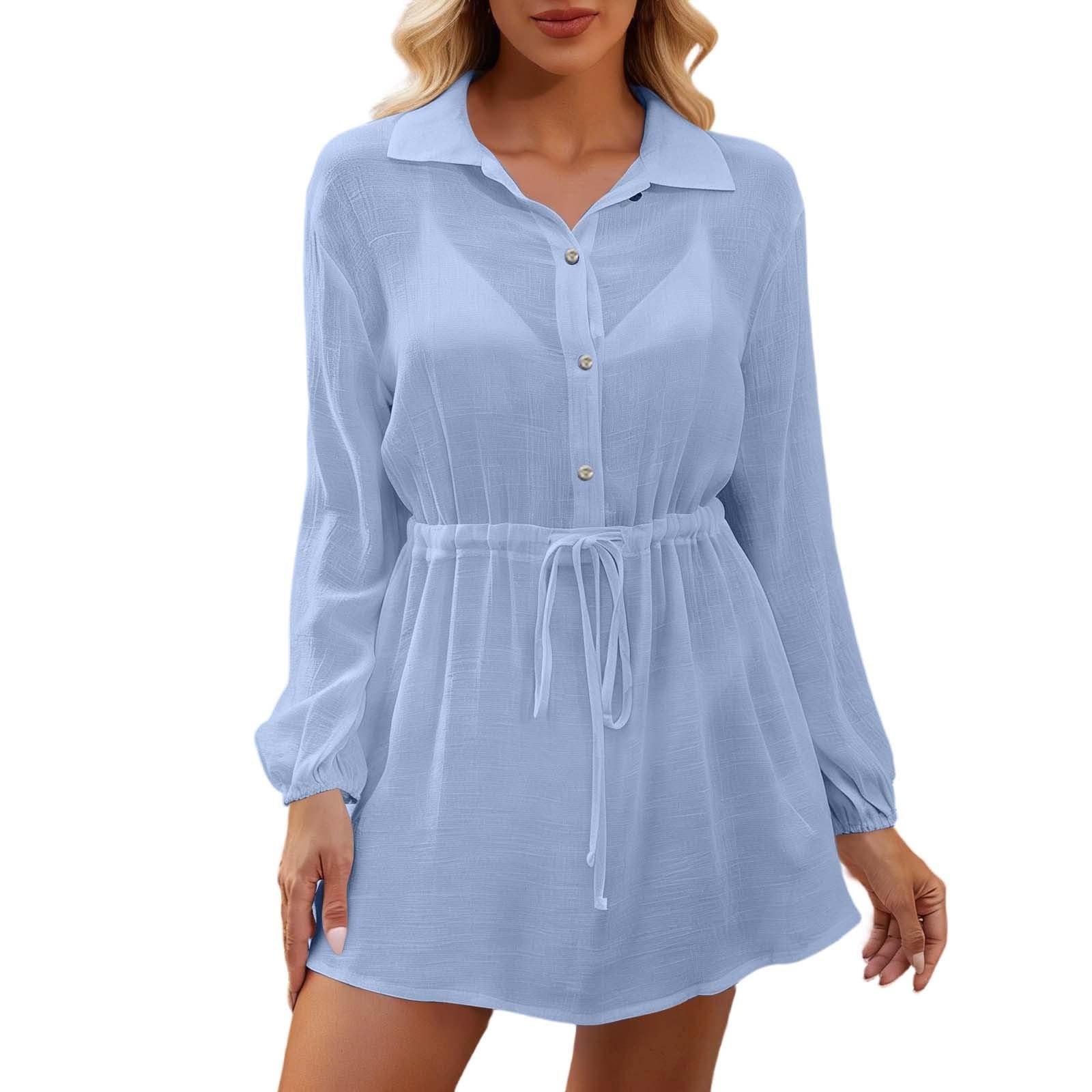 2026 Chemise Femme Manches Longues Ceinture Coupe Flatteuse Quotidien Travail Week-End décontractée élégante intemporelle Confortable Pratique Sobre raffinée