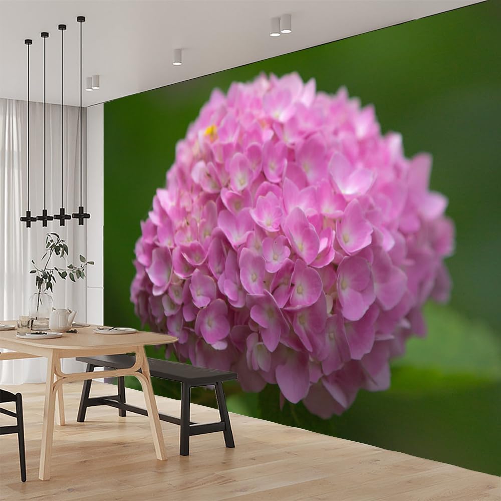 Blooming Flowers Wall Mural, Flower Plants Peel and Stick Self-Adhesive Wallpaper Removable Wall Decor for Living Room Bedroom TV and Sofa Background,169.3" W x118.2 H