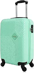 Mala de Viagem, Zug, Swiss Move, De Bordo, Pequena, 4 Rodas - Verde